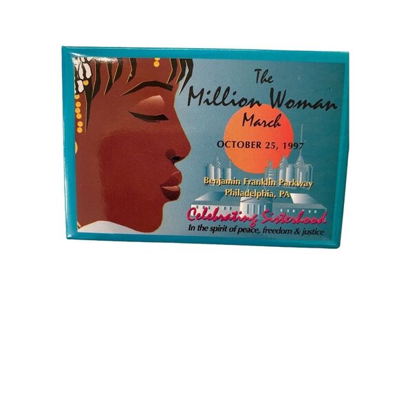 The Million Woman March October 25 1997 Philadelphia Pinback Button Celebrating - Picture 3 of 13